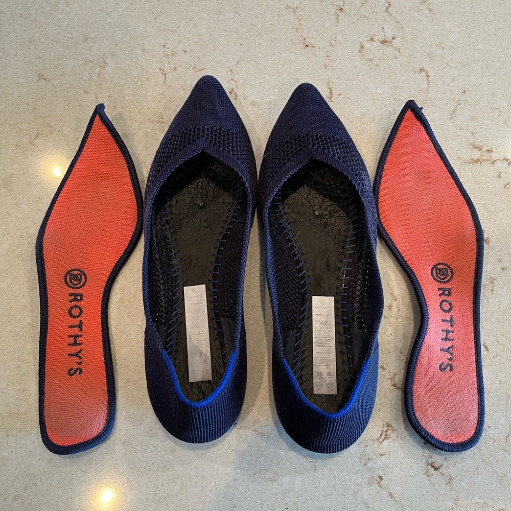 Rothy’s The Point Maritime Blue 8.5